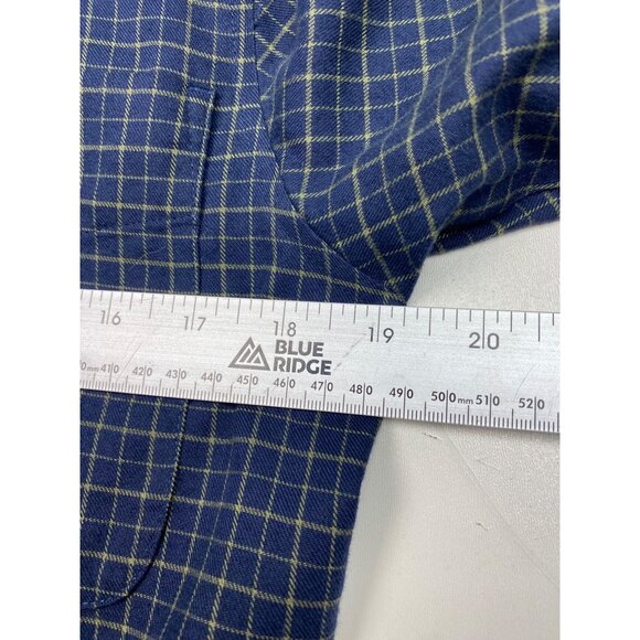 Ariat Mens Wrinkle-Free Plaid Shirt XS Blue Check 100% Cotton - Picture 9 of 12